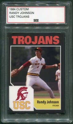 Custom 1984 Randy Johnson USC Trojans College Baseball Card | eBay UK