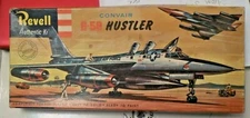 VINTAGE [1957] REVELL CONVAIR B-58 HUSTLER 1/91 + REPRODUCTION DECALS