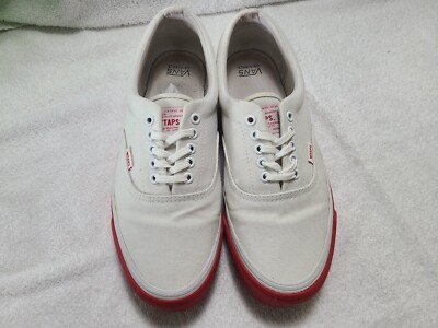 Vans x WTAPS Era LX White Red Size 11.5 Mens BARELY USED With Box