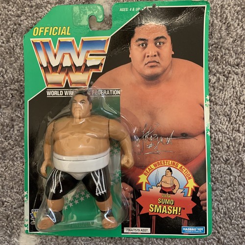 WWF Hasbro 1994 Yokozuna Series 11 GREEN CARD MOC ...