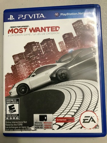 Need for Speed: Most Wanted (Sony PlayStation Vita, 2012) Video Game Cart in Box - Picture 2 of 11
