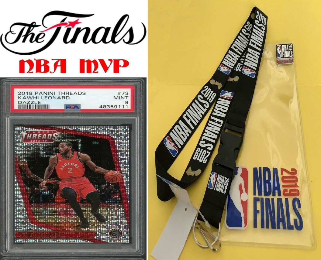 KAWHI LEONARD Panini Threads MVP NBA Toronto Raptors PSA Mint Championship  Final