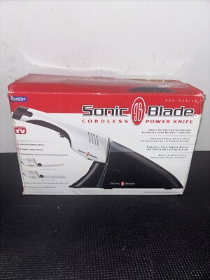 NEW Emson Sonic Blade Pro Series Cordless Power Knife Portable Electric Carving 