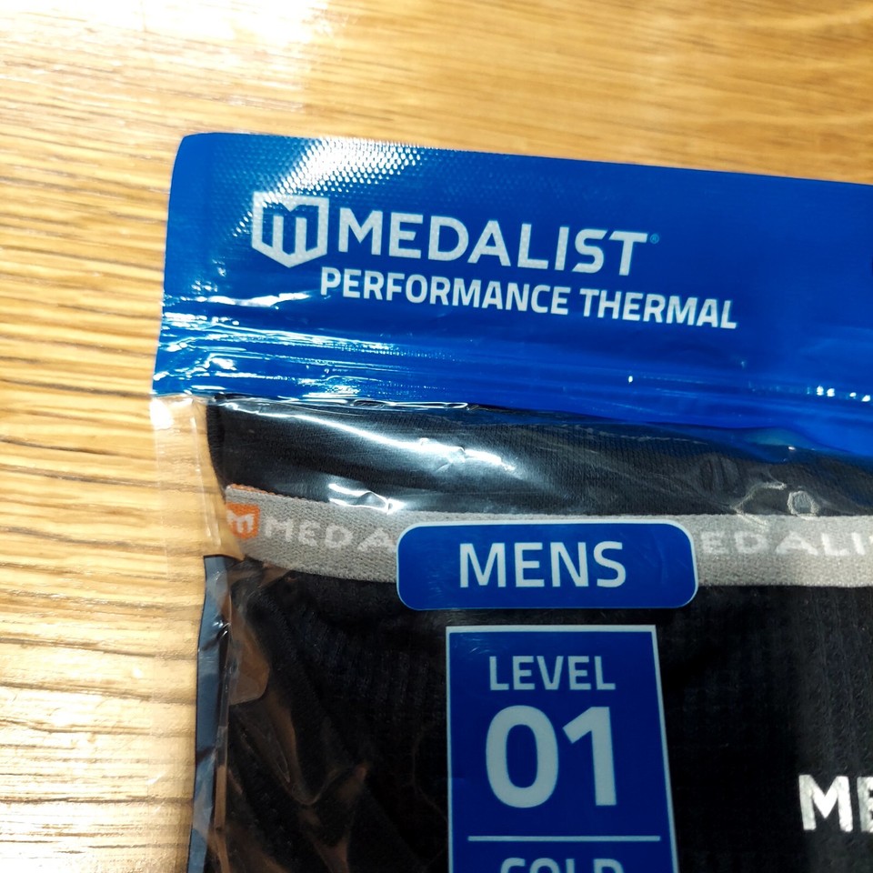 NIB Medalist Base Layer Level 1 Men's Crew Neck Long Sleeve Black 2XL