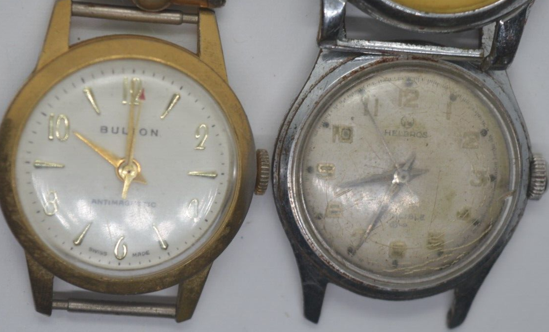 10 VTG Mens wind up watches **HELBROS*BENRUS**LORD ELBAN**TIMEX**BERCO