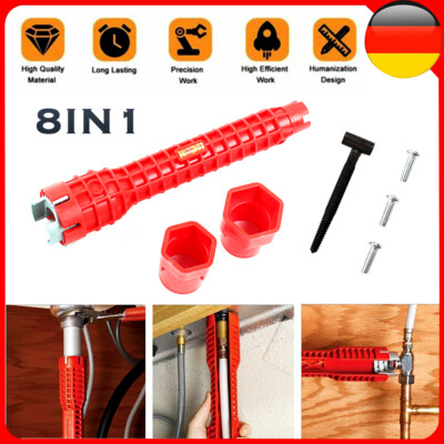 Multifunktionaler Wasserhahnschlüssel - 16-in-1 Werkzeug Für Küche & Bad