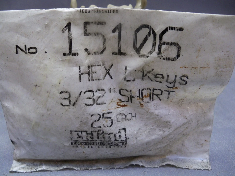 Hex L keys 3/32" Short 15106 Eklind lot of 25 - Image 2 of 4