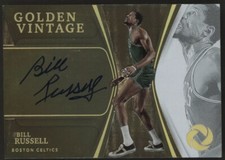 2019-20 Panini Opulence Golden Vintage Bill Russell Auto 02/10