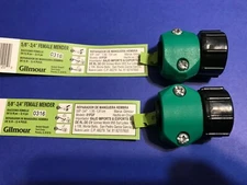 2 Gilmour Female Connector Hose End Repair for 5/8" to 3/4" Hose (01FGFL)