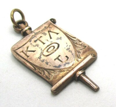 GP Sterling Silver Kappa Tau Lambda Fraternity Key 7.0 grams Inscription on back