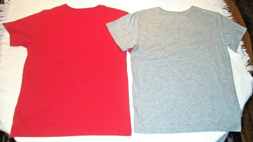 (S114)- Lote de 2 - Camisetas Campeón C9 - Niñas Talla Junior Grande - Rojo y Gris Foto 2 de 4