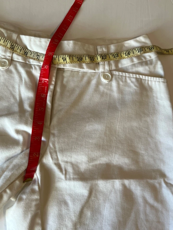 WORTHINGTON Women's Size 6 Shorts White Modern Fit Bermuda Khaki - Image 4 of 4