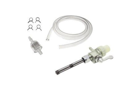 Benzinhahn M12 x 1 + Filter + Schlauch Set für Zündapp ZR ZD ZL ZA CS CX Hai 442