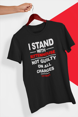 NEW I Stand With Kyle Rittenhouse Shirt - Not Guilty Adult T-Shirt