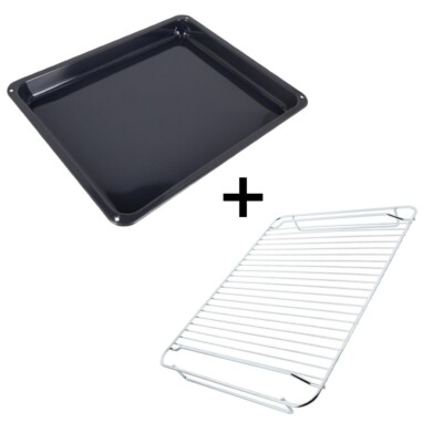 AEG Backofen Herd Grillpfanne + Gitter Backblech 466 x 385 x 40 mm 3878856206