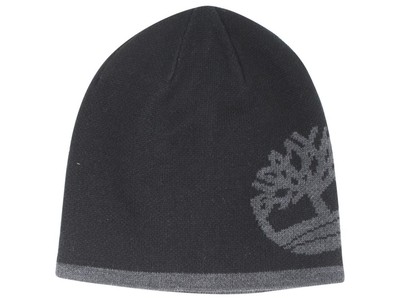 Timberland Men's Reversible Logo Knit Beanie Hat (One Size Fits Most)