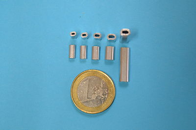 Rosco Aluminium Sleeve Klemmhülsen Quetschhülsen 5 Größen Angeln z.B. Norwegen