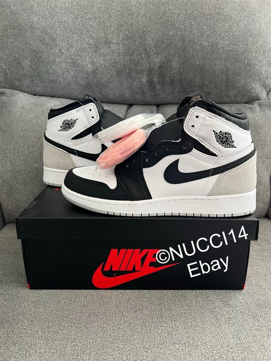 Nike Air Jordan 1 Retro High OG Stage Haze Bleached Coral GS Size 7Y 575441-108