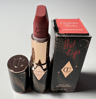 #ad Charlotte Tilbury Carina#x27;s Star Hot Lips 2 Lipstick New in Box $32.29