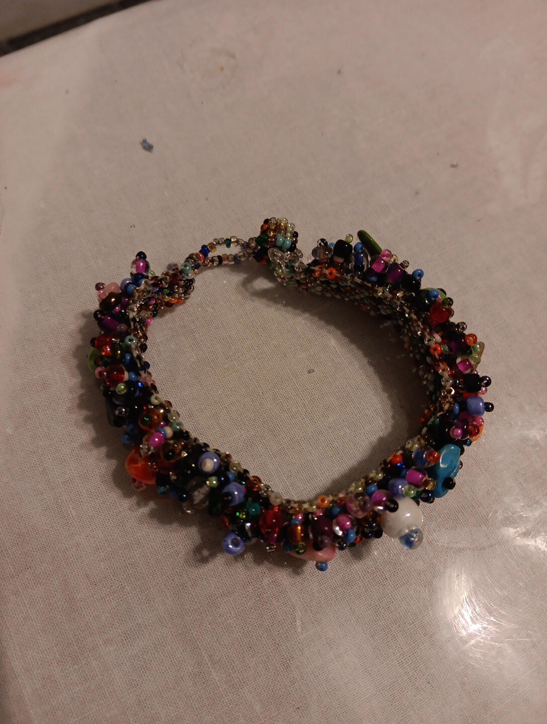 Multi-colored beaded bracelet with different ston… - image 5