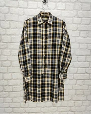 A.P.C Check Pattern Shirt Dress Long sleeve size S