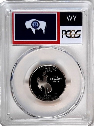 2007-S Wyoming 90% Silver Proof State Quarter - Deep Cameo, US Mint, Uncirculated