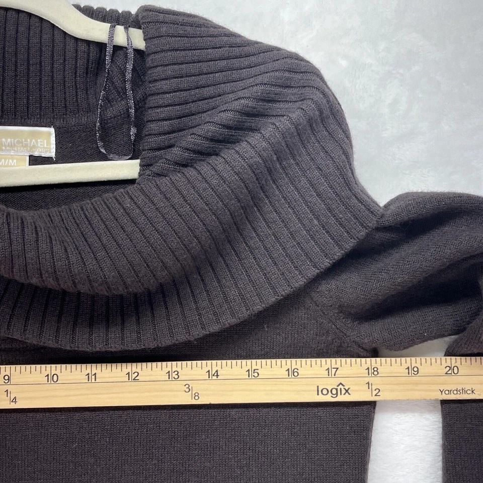 Vestido Michael Kors Grueso Suéter Mezcla Lana Para Mujer Talla Mediana Otoño Marrón” Foto 3 de 4