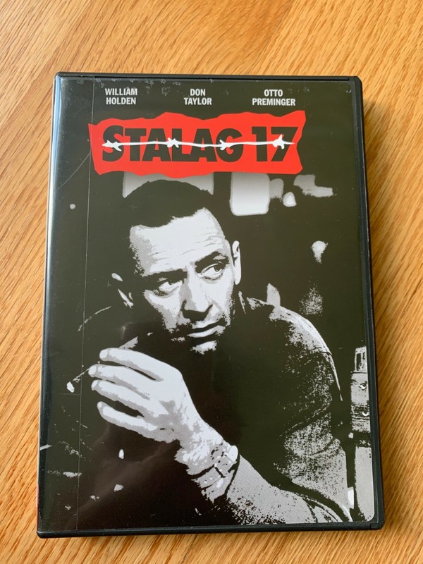 "STALAG 17" DVD- LARGE PRINT LABEL ON DVD CASE END-STARRING WILL HOLDEN