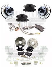1978-88 G Body Camaro Wilwood Black Calipers Front Rear Wheel Kit