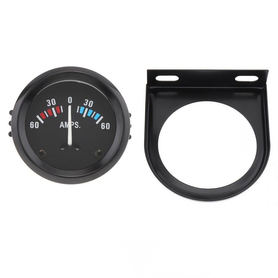Car Ammeter Voltmeter Universal 12V 60-0-60 AMP Ammeter Gauge Volt Meter 2 52mm For Boat Truck Atv Amp Meter Measure For Cars