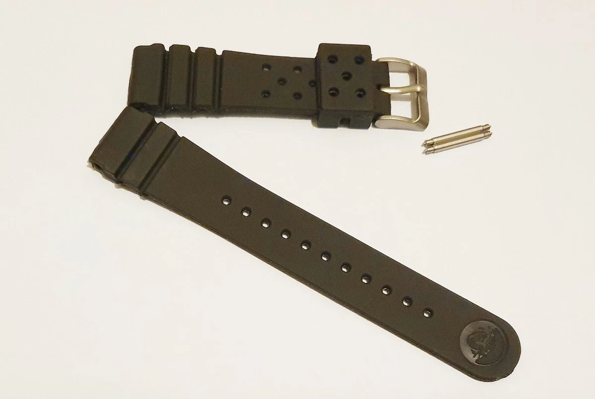 SEIKO Z22 RUBBER FLAT VENT DIVE DIVER S WATCH BAND STRAP 22mm