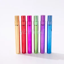 Colorful 10ml Mini Empty Glass Mist Pump Spray Bottles Perfume Dispenser Sprayer