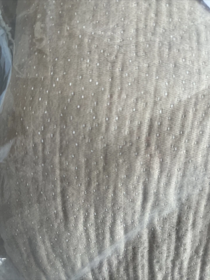 Nate Home Pin Dot Matelasse FULL / QUEEN Duvet Cover & Pillowshams Set Greige - Image 3 of 3