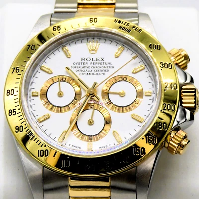 Rolex Daytona esfera blanca - 16523 todo tritio, revisado por Rolex en marzo ... - Imagen 1 de 4