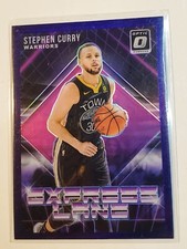 Stephen Curry 2018-19 Optic Express Lane Purple Prizm 18 Golden State Warriors B