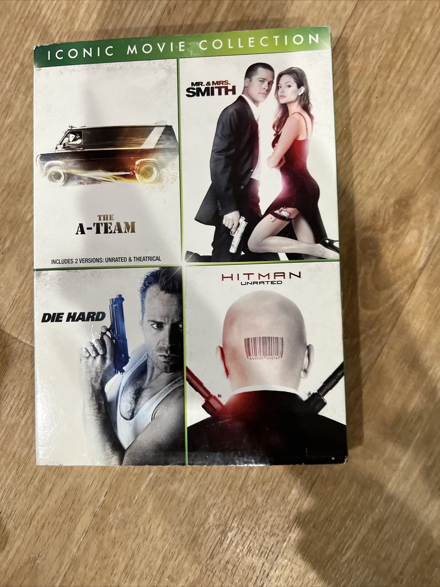 The A-Team, Mr. & Mrs. Smith, Die Hard, Hitman (DVD) Iconic Movie