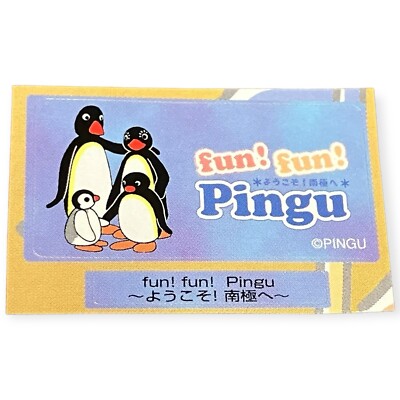 Sony PlayStation 1 Ps1 Fun Fun Pingu Welcome To Antartica Memory Card Sticker