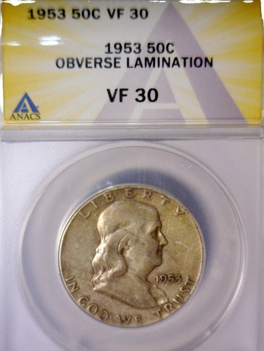 1953 P US Benjamin Franklin VINTAGE Silver Half Dollar Coin