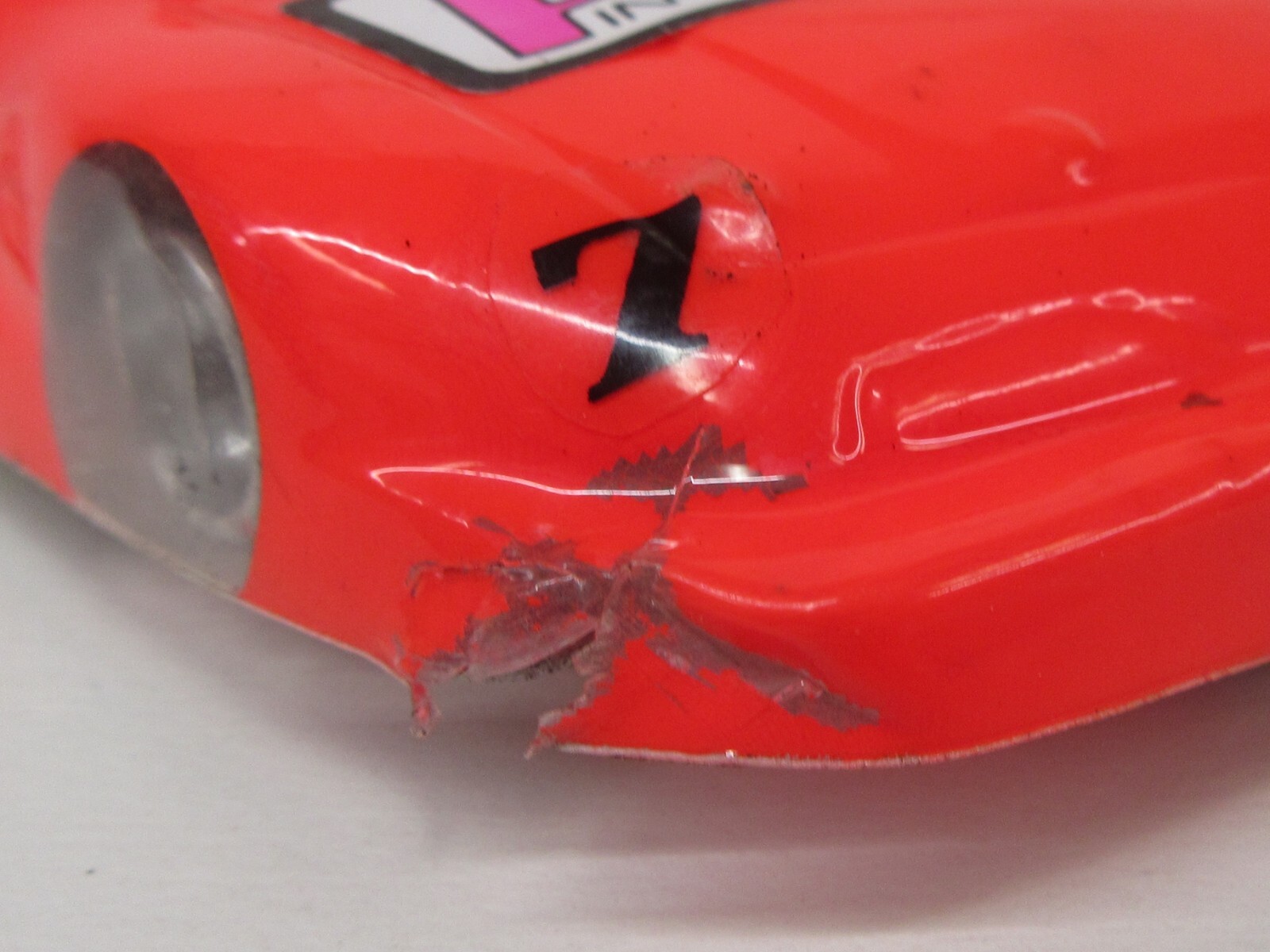 Parma RACE CAR 7 Neon Orange complete slot car Lexan chassis motor 124 used eBay