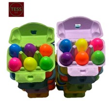 5 boxes with 30 colored plastic eggs toy for children