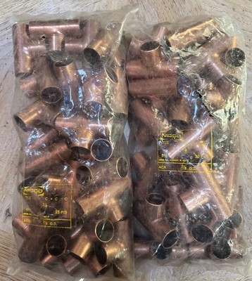 Nibco Copper 611 Tee Fitting 3/4x3/4x3/4 Lot Of 50!