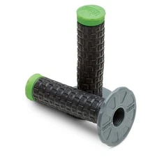ProTaper 024887 Pillow Top Lite MX Motocross Grips - Gray/Black/Green - Pair