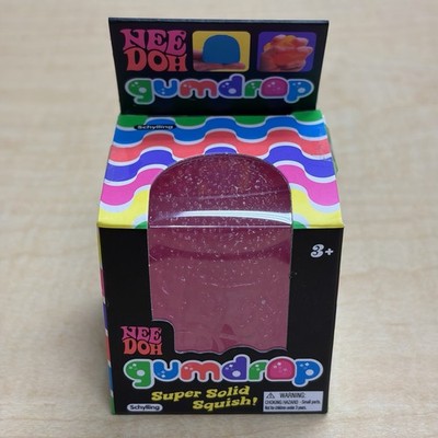 Nee Doh Gumdrop Super Solid Squish Purple Sensory Toy New