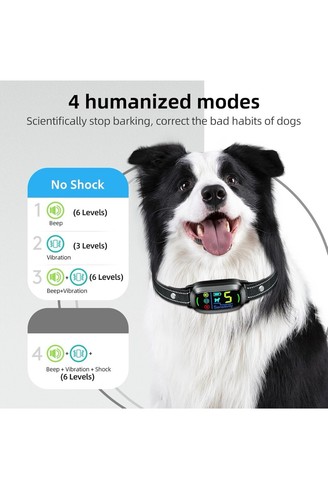 Auto Anti Bellen Hundehalsband Intelligent Wasserdicht Bellen Terminator Neu - Bild 6 von 12