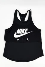 Nike Air Tank Top Womens Small Racerback Layered Crop Gym Athletic Training