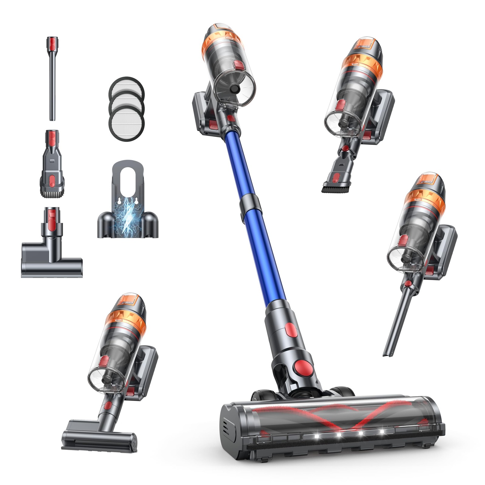 Cordless Vacuum Cleaner with Mattress Tool
