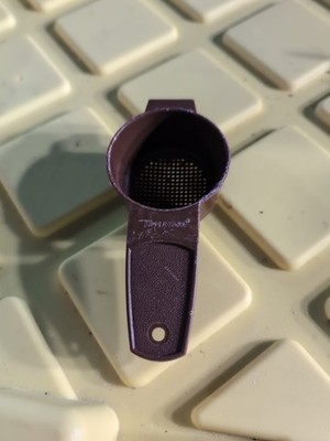 Vintage Tupperware 879 Mini Sifter Loose Tea Strainer Coco Brown