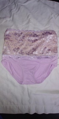 1 Pcs Women's Sexy Hot Lace High Waist Tummy Control Briefs Panties - Large