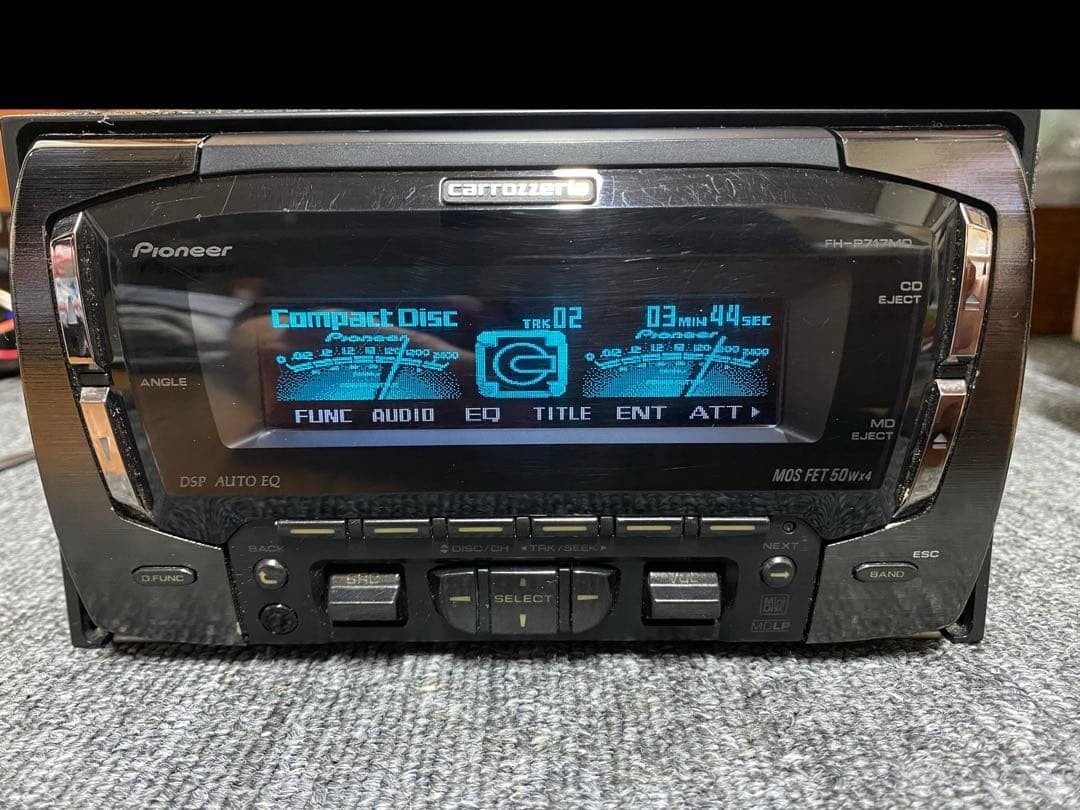 Pioneer Carrozzeria FH-P717MD 2DIN Car Audio OLED DSP EQ Tested CD