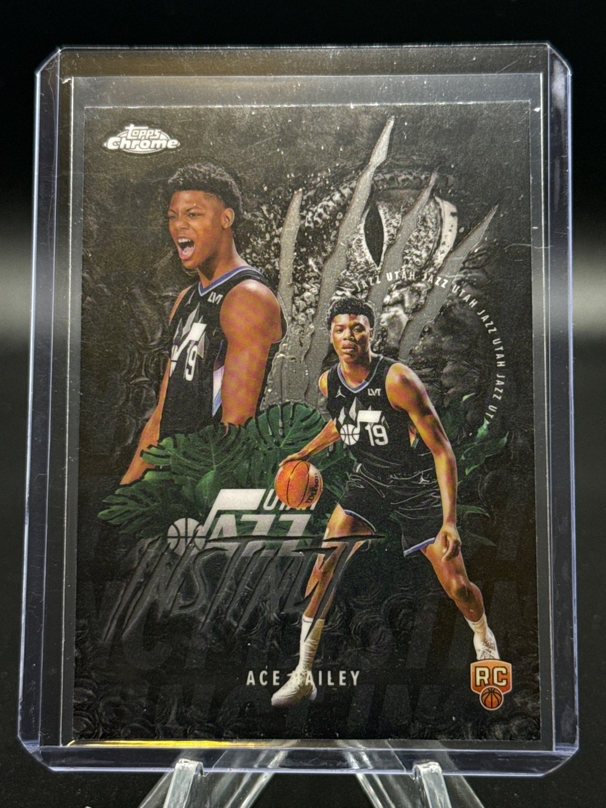 2025-26 Topps Chrome Ace Bailey Instinct RC Rookie #INS-15 Jazz